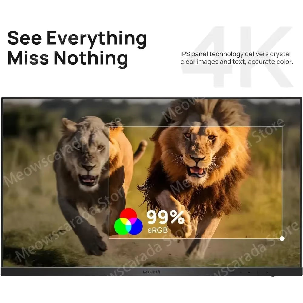 4K Monitor 27 Inch 3840 X 2160 UHD Gaming Monitor, IPS with VESA, HDR10, 90% DCI image 3