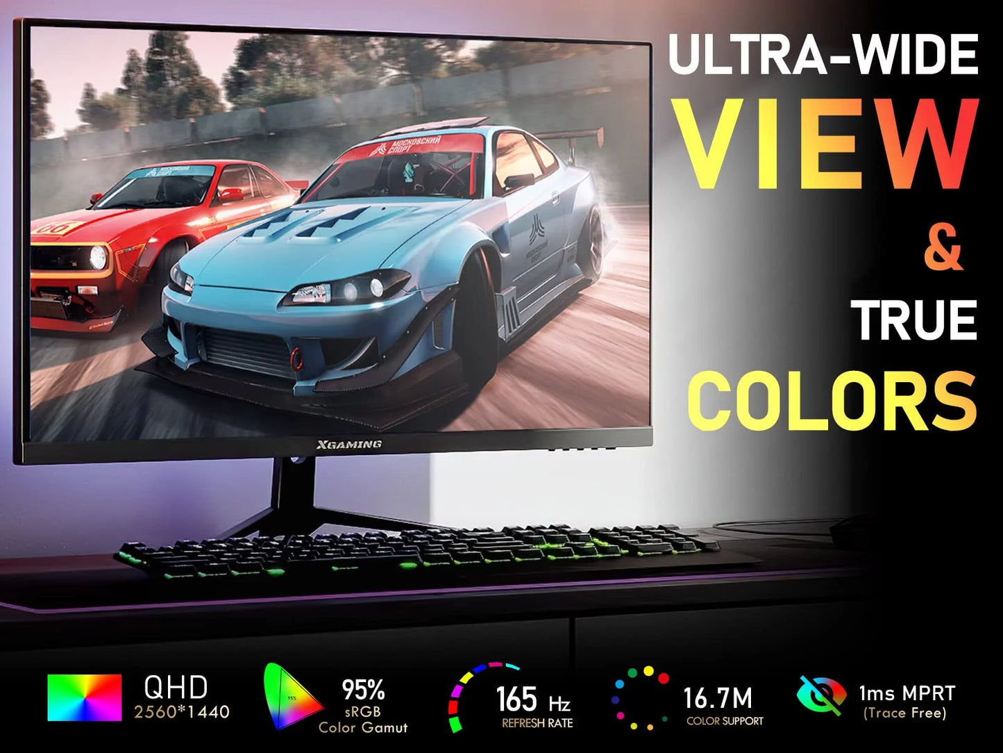27-Inch 165Hz Gaming Monitor, 1440P Gaming Monitor, QHD 2K(2560X1440) PC Monitor image 6