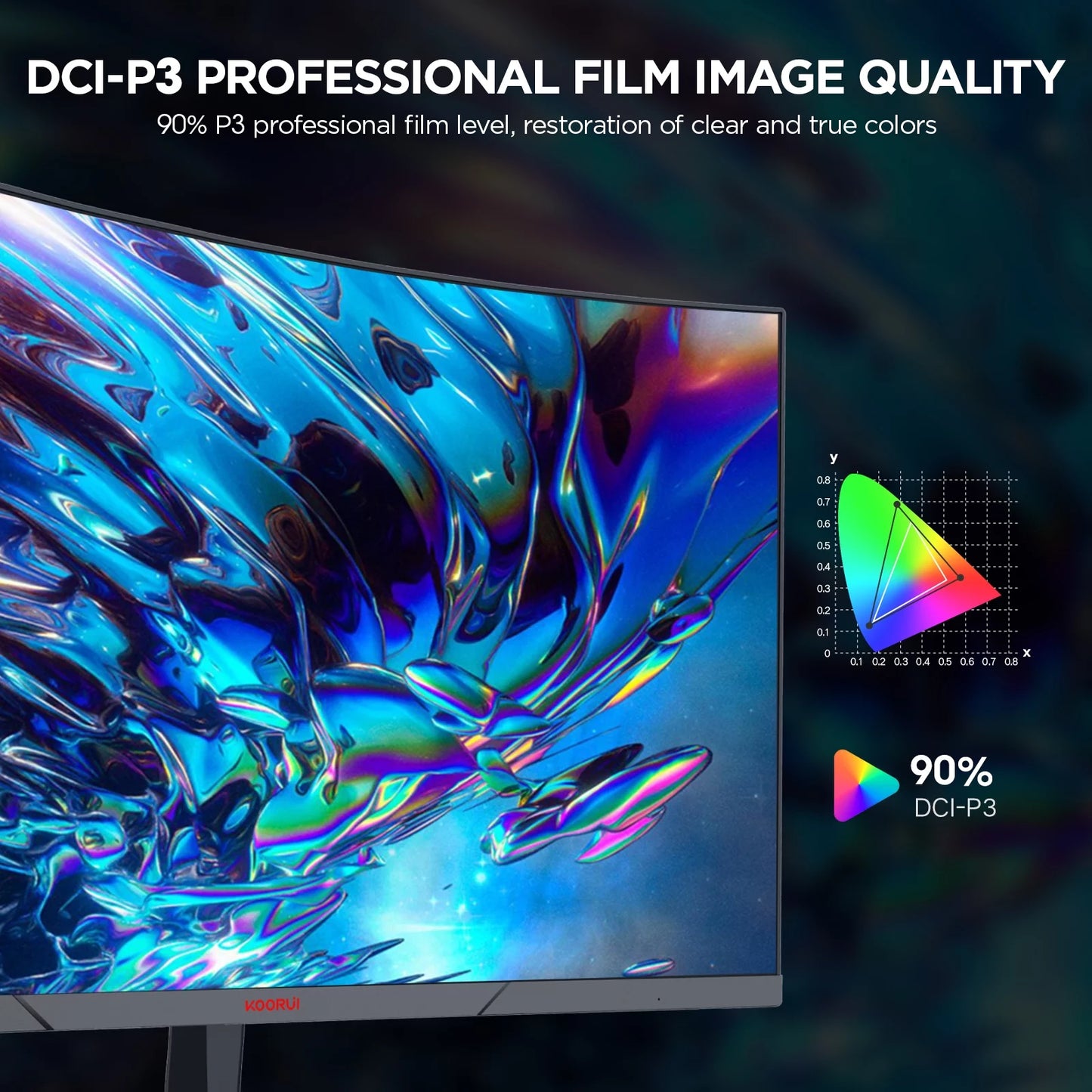 24 Inch FHD Curved Gaming Monitor, 165Hz/180Hz 1080P Computer Monitor, Adaptive- image 1
