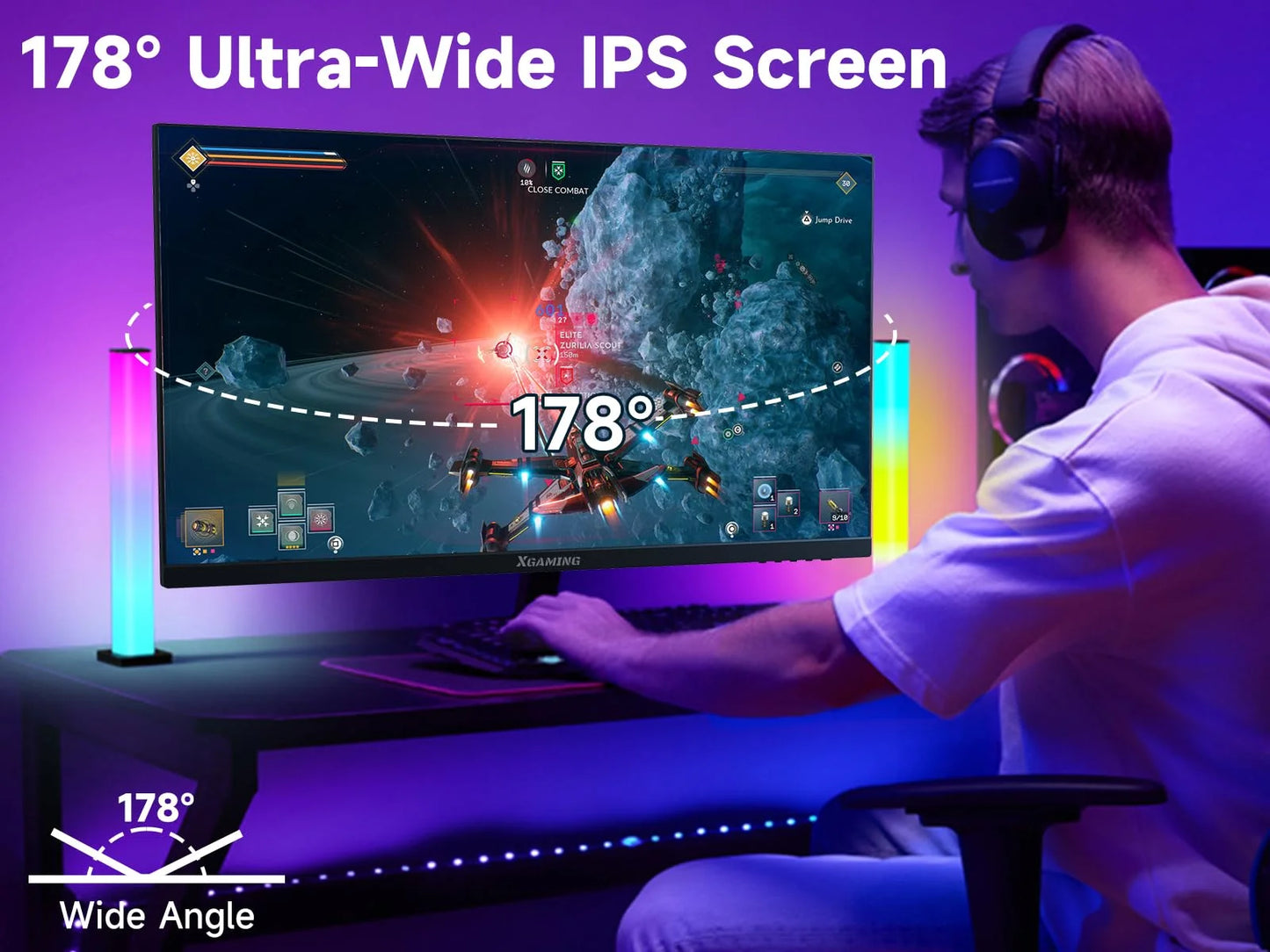 27-Inch Computer Monitor, 1080P 100Hz Gaming Monitor, FHD IPS Display (1920X1080 image 5