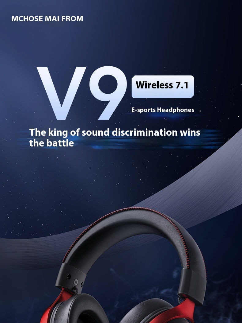 Original MCHOSE V9 Pro Customized Gaming Headphone Tri-mode Esports Earphones Hi image 8