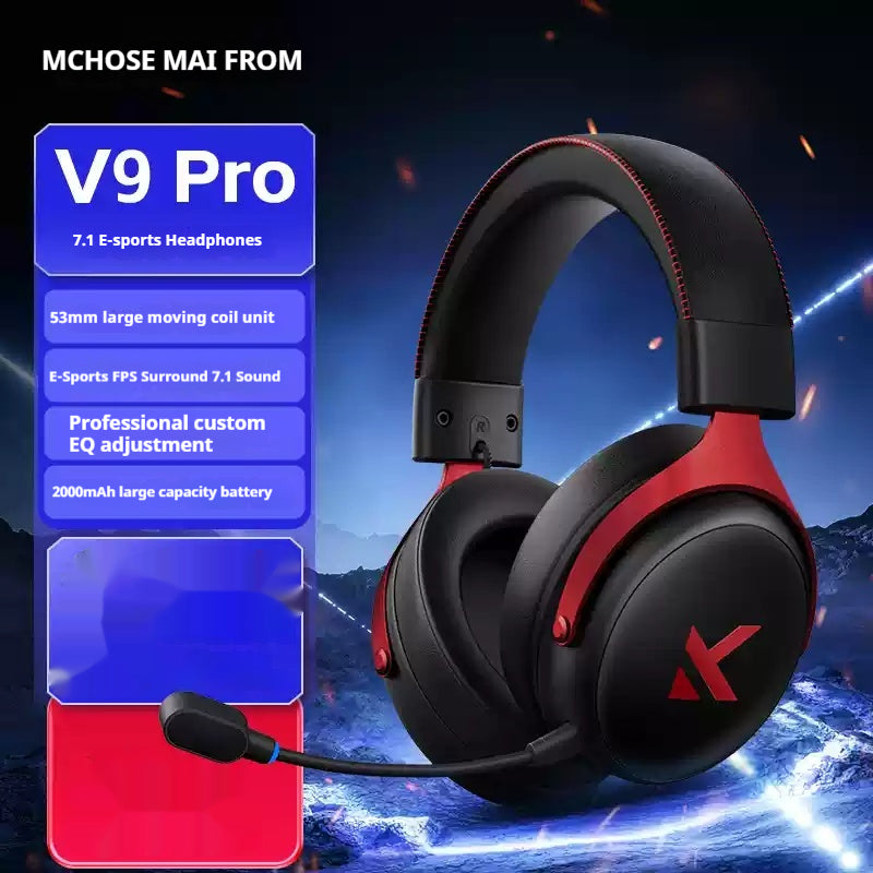 Original MCHOSE V9 Pro Customized Gaming Headphone Tri-mode Esports Earphones Hi image 29