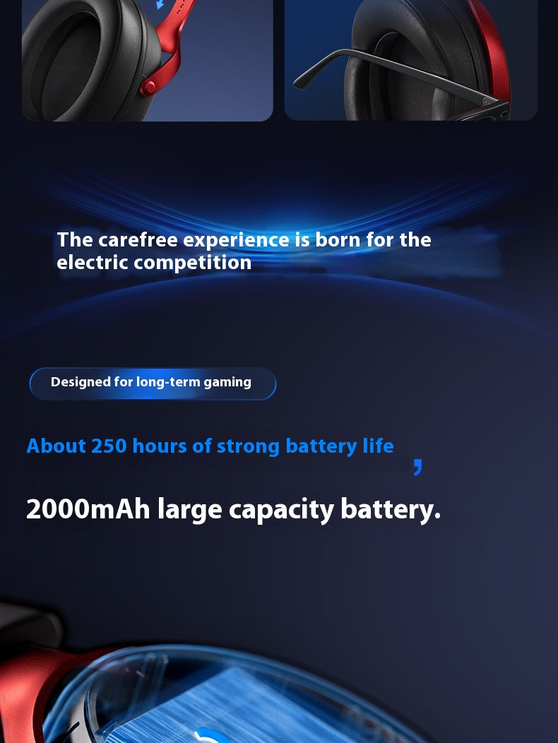 Original MCHOSE V9 Pro Customized Gaming Headphone Tri-mode Esports Earphones Hi image 18