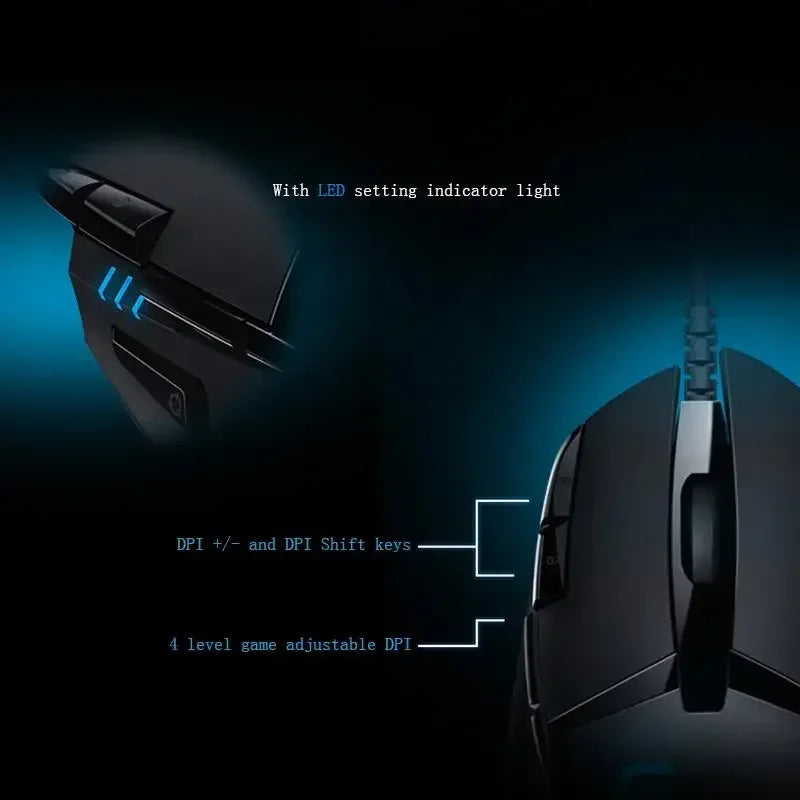 Logitech G402 Wired Gaming Mouse Periféricos profesionales para juegos PC sobre image 9