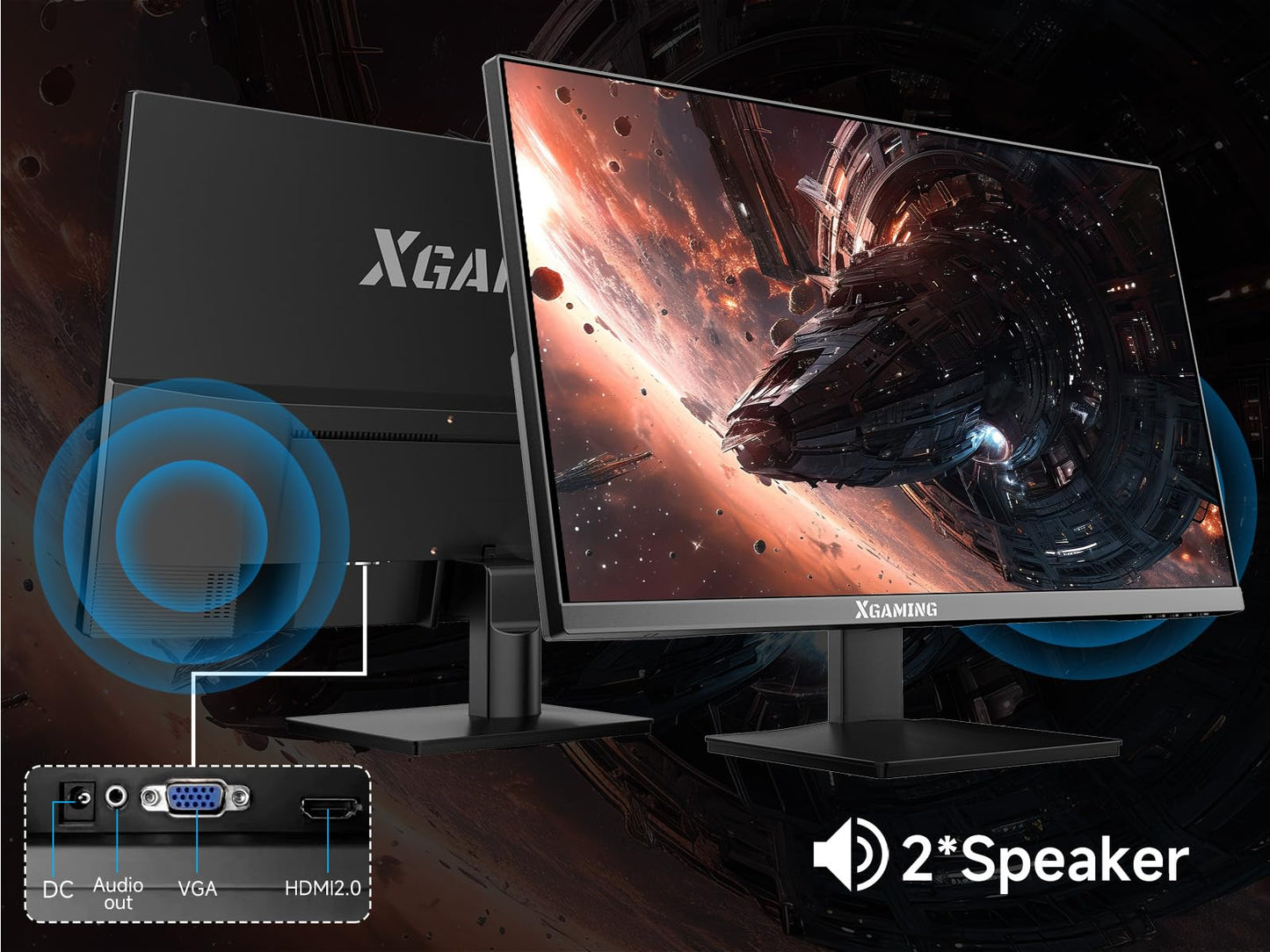 27-Inch Computer Monitor, 1080P 100Hz Gaming Monitor, FHD IPS Display (1920X1080 image 6