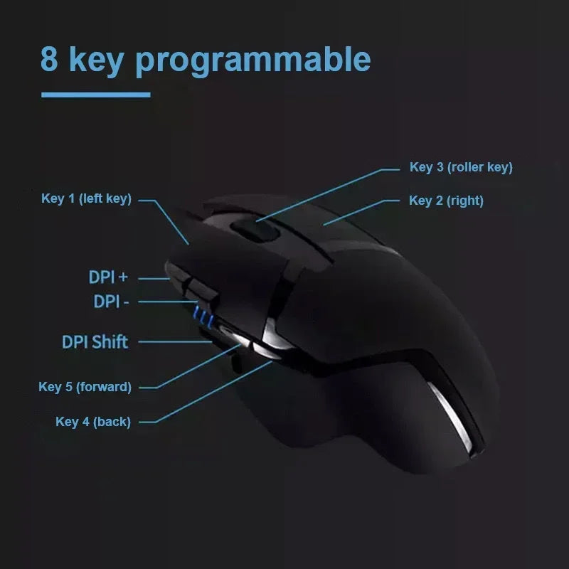 Logitech G402 Wired Gaming Mouse Periféricos profesionales para juegos PC sobre image 2