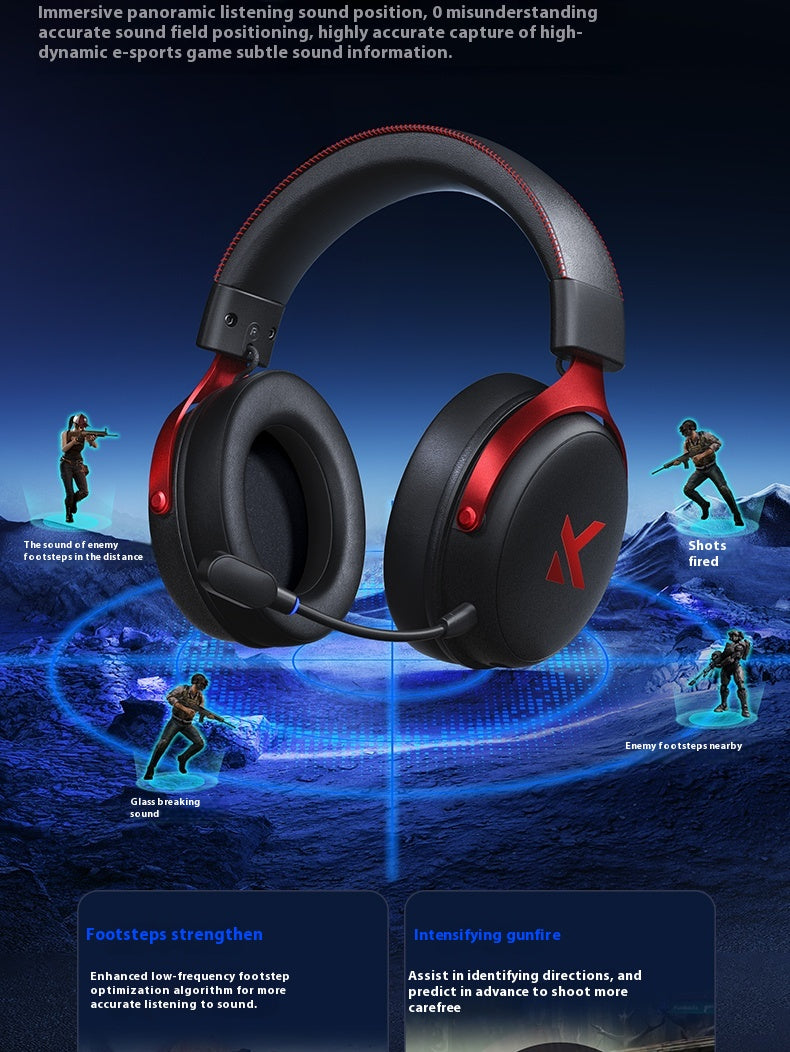 Original MCHOSE V9 Pro Customized Gaming Headphone Tri-mode Esports Earphones Hi image 12